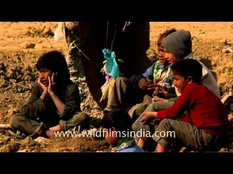 Gang of rag pickers boys : Delhi