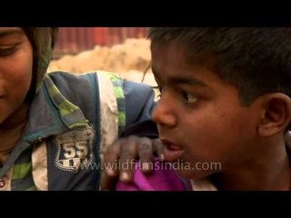 Rag picker children in Delhi