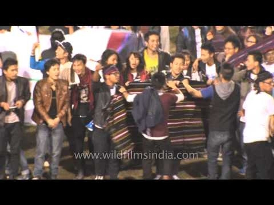 Crowd cheers as Hmar FC wins the Tamchon Trophy