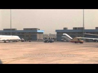 Runway apron of Tribhuvan Airport, Kathmandu