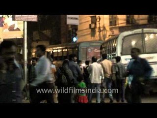 Busy traffic in the evening in Kolkata city