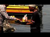 Devotees giving a warm farewell to Lord Ganesh