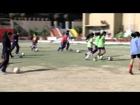 Future of Indian football: Students of The Shri Ram school learning football