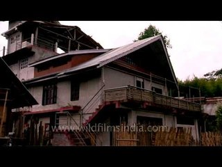 A quiet street in Ziro Valley, Arunachal