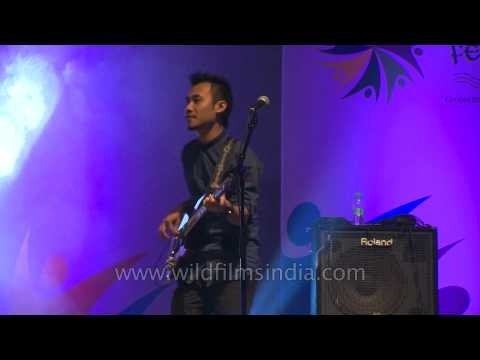 Rock musicians from Nagaland Alobo Naga and the band