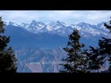 Kuppad view of high Himalayan peaks of Himachal ranges