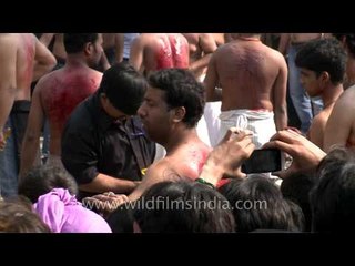 Self thrashing at Muharram procession