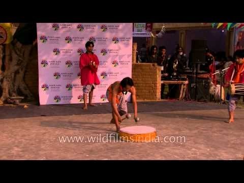 Amazing Dhol Cholom by the Meitei's at North East Fest