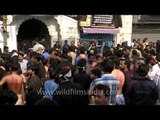 Procession carried out by Shia muslims outside Shia Jama Masjid