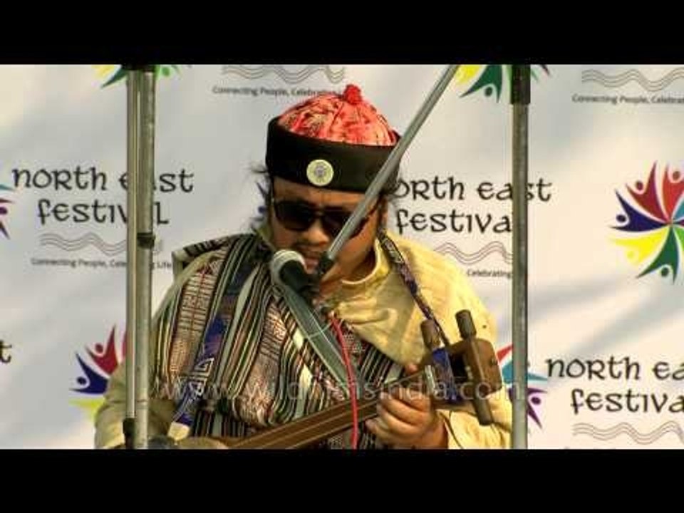 Folk singer Mickma Tshering Lepcha of Sikkim