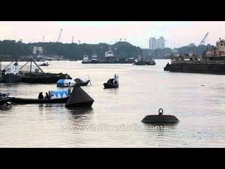 A view of Prinsep ghat, Kolkata
