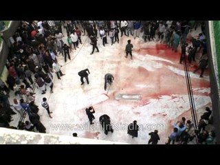 Washing the floors of Panja Sharif- Muharram