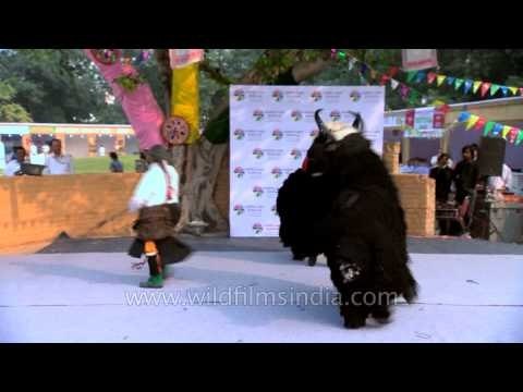 Yak Chham Bhutia Dance from Sikkim performing at North East Fest