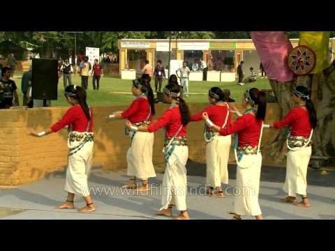 Beautiful Arunachali girls gracefully dancing at North East Fest