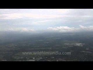 Beautiful Clouds over Kolkata,  skyview from an airplane: