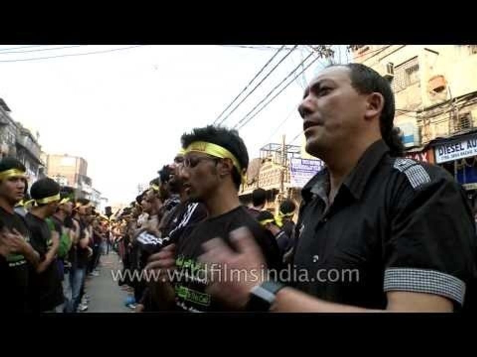 Shia muslims of Kargil participate at Muharram procession