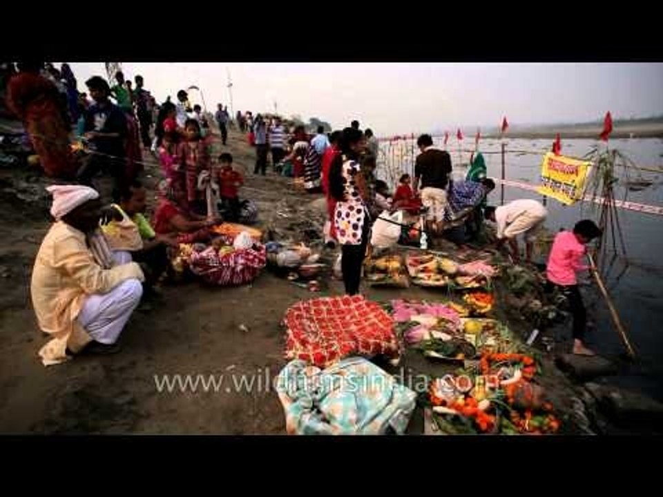 Offerings ready for the Chhath Puja