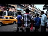 People walking the streets in Kolkata