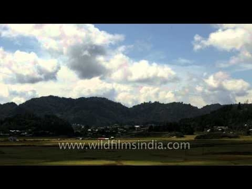 Clouds and shadows on Rice fields: In Ziro
