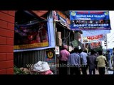 People buying firecrackers in New Delhi for Diwali celebrations