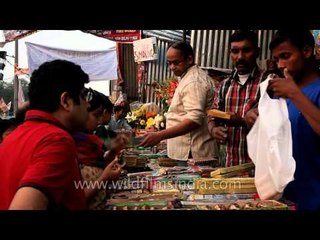 Symbol of festive celebrations: Fire crackers at INA market