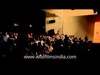 Enjoying Fashion show in Delhi