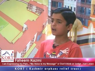 Faheem Kazmi Kid of (Kashmir Orphans Relief Trust Mirpur A.K)