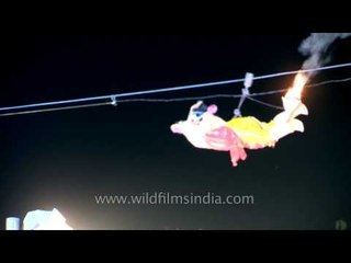 Hanuman burns the Lankan kingdom: Ramlila in Delhi