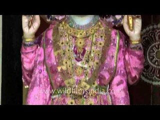 Idols of Radha and Krishna at Birla Mandir