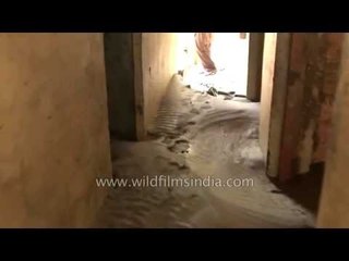 Water and sand burst into this house in Agastyamuni, during the floods