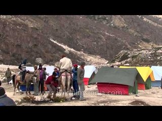 An Expedition camp on the Gomukh Trek