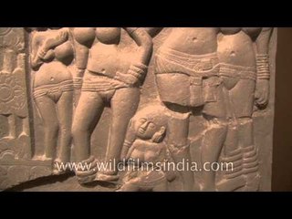 Panel depicting King Ashoka, Fibre Replica of Satvahana Periodc.2nd-3rd Cent. CE