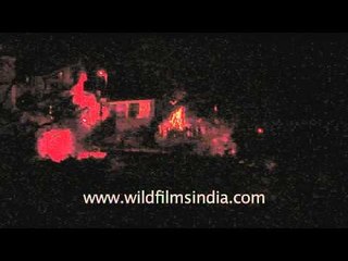 Procession of Holika Dahan on the Hills of Mussoorie