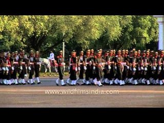 Company after company marches in: IMA Passing Out Parade