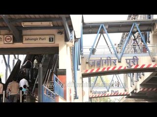 Gate no. 1 of Jahangir Puri metro station