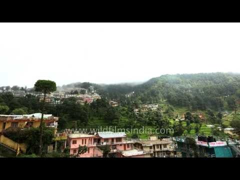 Clouds moving over McLeod Ganj in Himachal Pradesh
