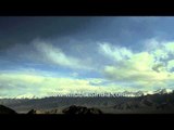 Clouds passing over the mountains in Ladakh - Time lapse