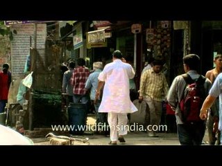 Food stalls at Chandni Chowk market, Delhi
