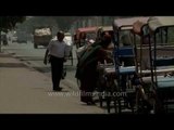 No autos, only rickshaws outside Delhi Metro stations