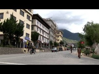 A neighbourhood in Thimpu, Bhutan