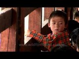 Little devotees clustered for Kurjey Festival in Bhutan