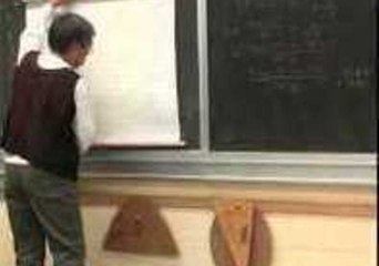 Old-School Teacher Makes Magic Blackboard Graph