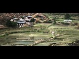 Newly ploughed fields of Paro valley, Bhutan