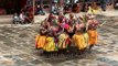 Rituals being performed in the form of Cham dance in Bhutan