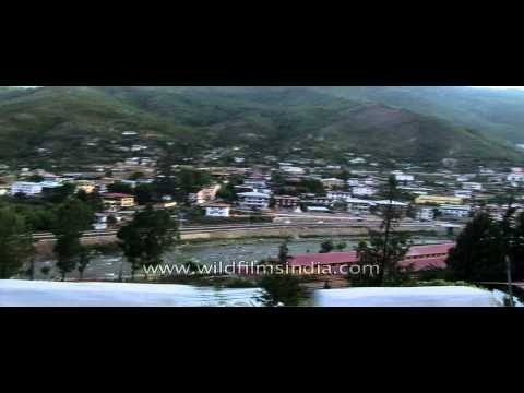 Yet another view of Paro town on the banks of Paro Chhu