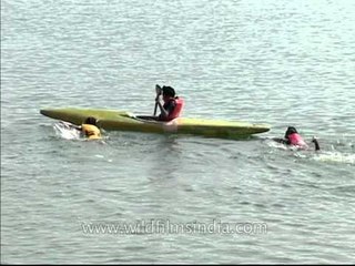 Kayaking in India's Pong Dam