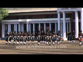 'Men march past': Parade at the IMA Dehradun