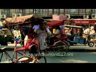 Too hot to work- Cycle rickshaw at rest in Chandni Chowk
