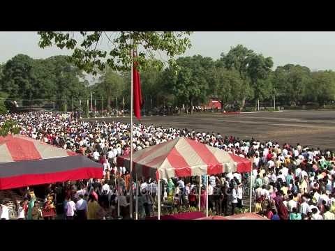Huge crowds as audience at the IMA parade
