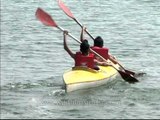 Training session of Kayaking at Pong dam